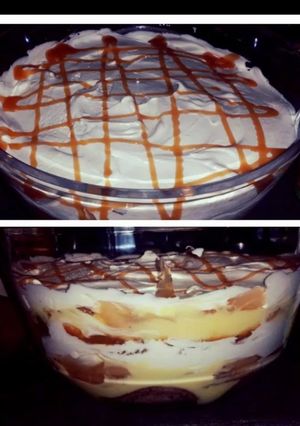 A picture of Apple caramel trifle.