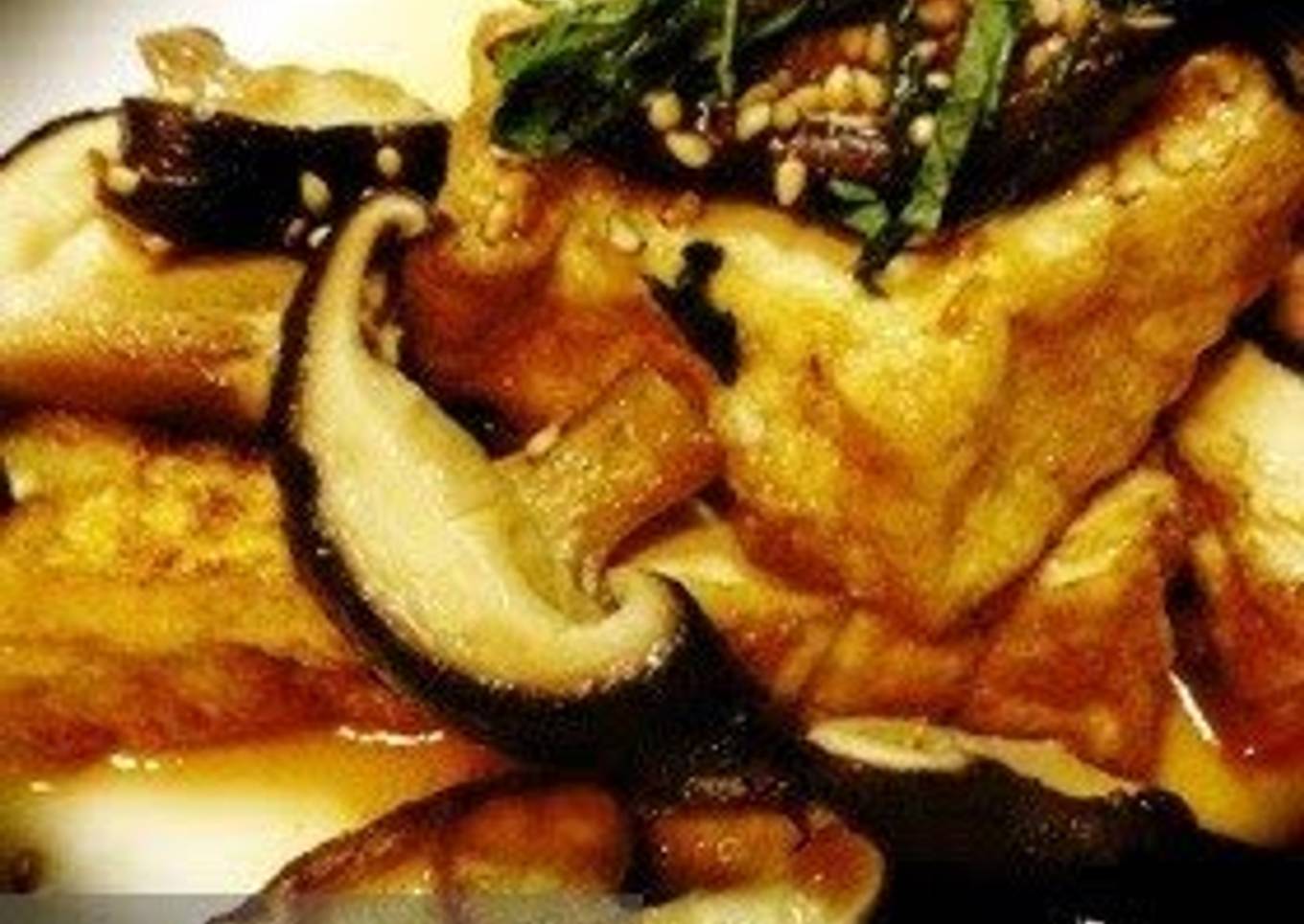 Foolproof! Sweet and Savory Shiitake and Deep Fried Tofu Stir-Fry