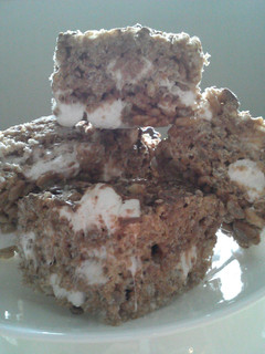 A picture of Chocolate - Pecan Rice Krispy Treats.