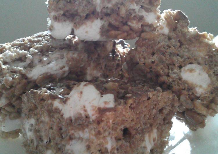 Recipe of Ultimate Chocolate - Pecan Rice Krispy Treats