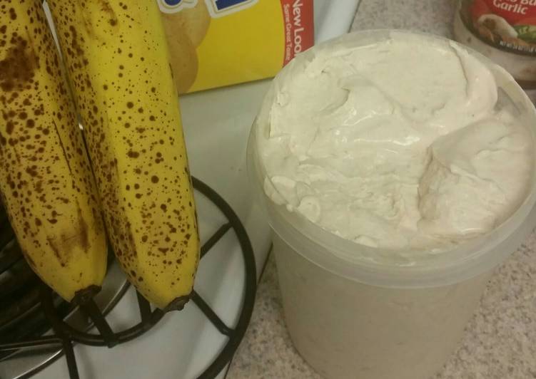 Simple Way to Cook Tasty Banana Pudding Ice cream