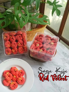 Foto resep (333) Sagu Keju Red Velvet