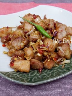 Hình của món Thịt Ba Rọi Rang Sả Ớt.