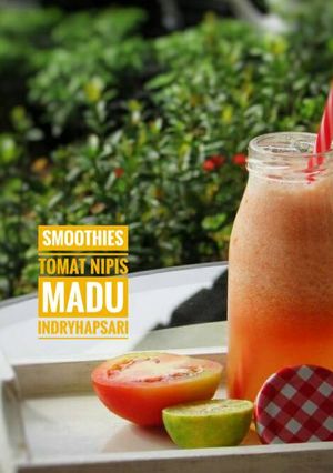 A picture of Tomato Lime Honey Smoothie.