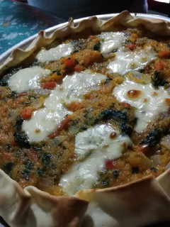 Una foto de Tarta de zapallo y espinaca👏
