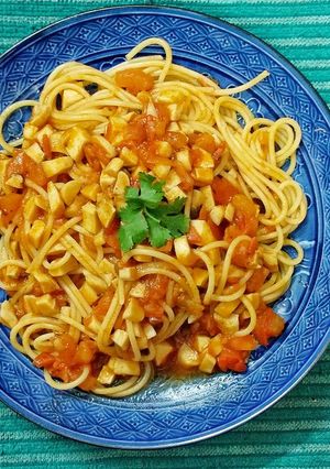 Hình của món Spaghetti chay (Mì Ý chay).