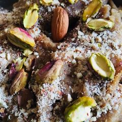 A picture of Navratri special halwa.