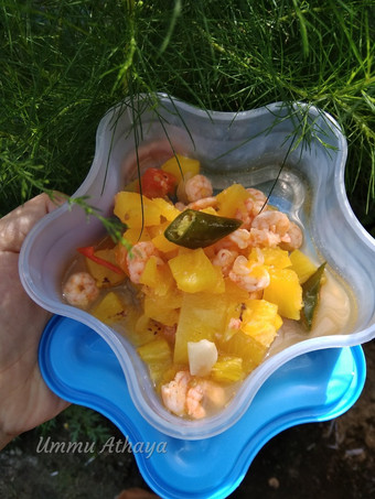 Resep Asam manis udang nanas Untuk Pemula