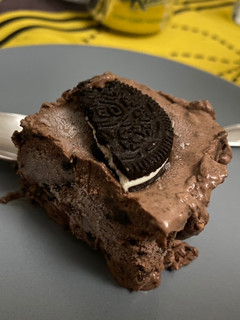 Una foto de Helado de chocolate y oreo