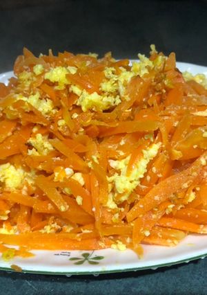 家常紅蘿蔔炒蛋 的食譜成品照片