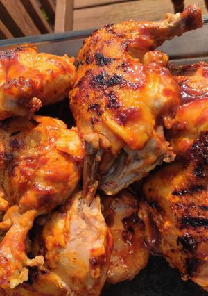 A picture of Foodi Grilled BBQ Chicken Leg Quarters.