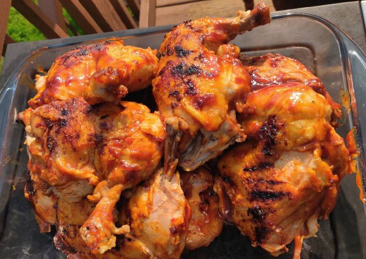 Recipe of Award-winning Foodi Grilled BBQ Chicken Leg Quarters