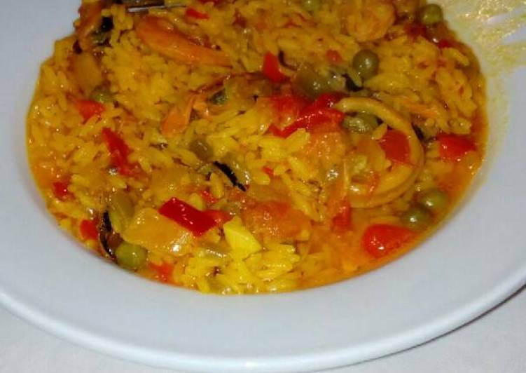 Paella de marisco