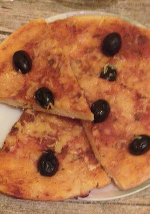 صورة لوصفة بيتزا 😋