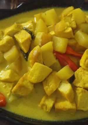 Foto resep Sayur tahu kentang kuah kuning