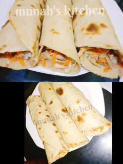 A picture of Chicken shawarma.