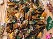 Gambar kerang hijau saos padang