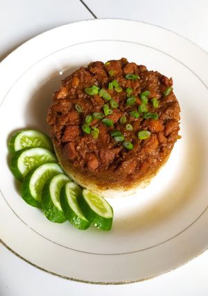 Foto resep Nasi Tim Ayam