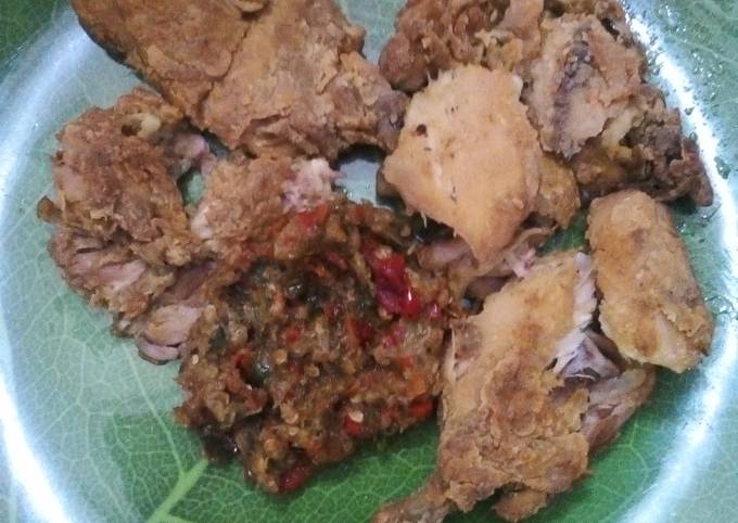 Ayam geprek empuk