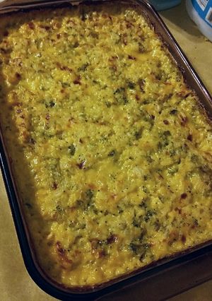 A picture of Turkey Broccoli Rice Casserole.