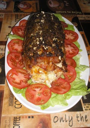 Una foto de Lomo de cerdo con mostaza y cerveza