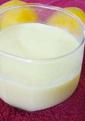 A picture of Mango milk shake.