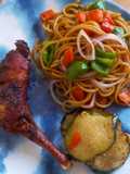 Stir fried pasta