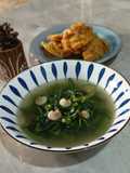 Kangkung kuah kaldu udang