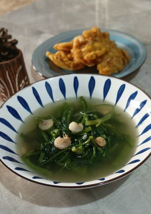 Foto resep Kangkung kuah kaldu udang