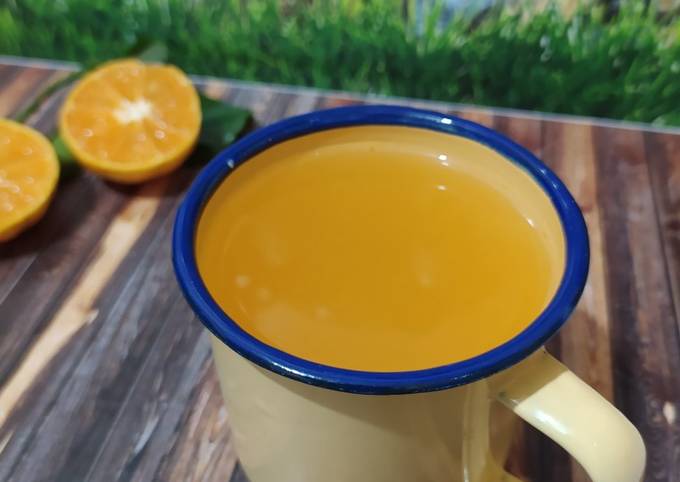 Resep Wedang jeruk peras Anti Gagal