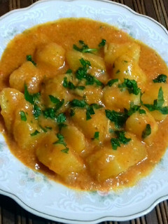 Una foto de Papa al Maní Picante