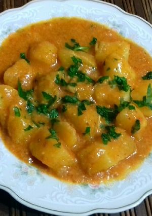 Una foto de Papa al Maní Picante