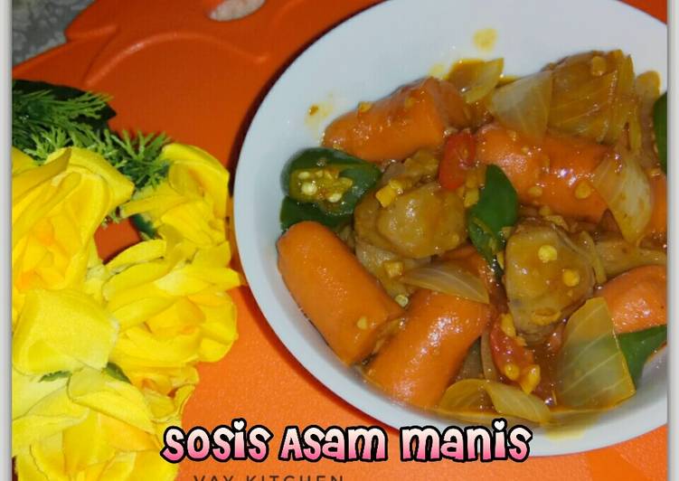 Resep Sosis Asam Manis, Enak