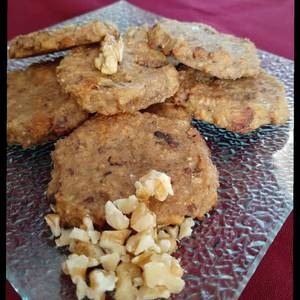Galleta de avena y compota de manzana