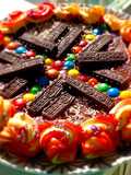 Oreo sonth or gingerpowdered cake