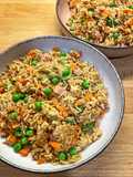 Chinese Fried Rice with Three Delights