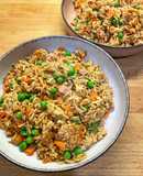Chinese Fried Rice with Three Delights