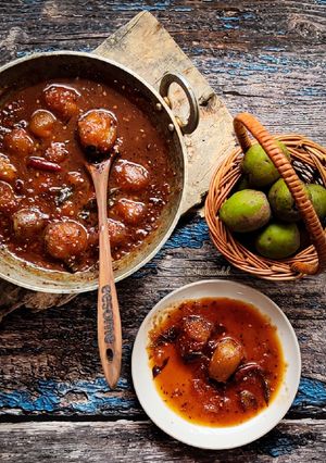 A picture of Ambada Chutney Hog plum chutney.