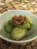 Cucumber with umeboshi