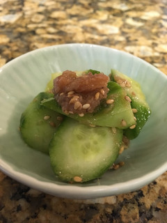 A picture of Cucumber with umeboshi.