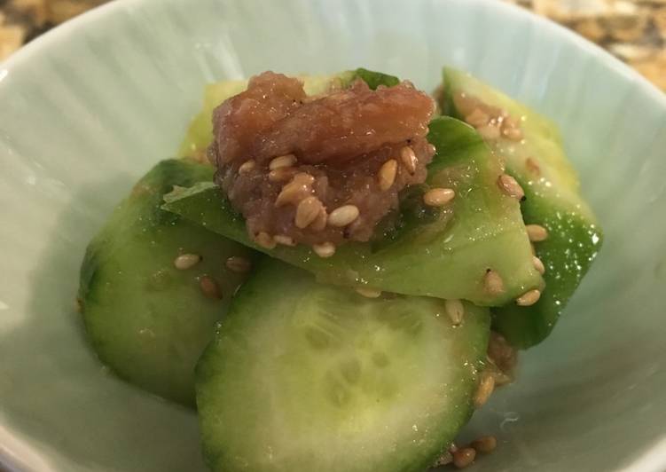 Recipe of Speedy Cucumber with umeboshi