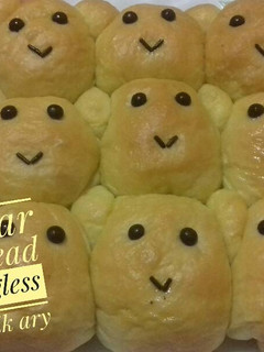 Foto resep Eggless bear bread
