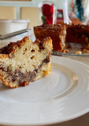 Φωτογραφία της συνταγής Coffee cake με πεκάνς και κανέλα και streusel