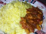 A picture of couscous and potatoes