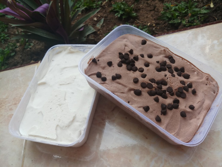 Standar Cara praktis membuat Choco rhum raisin ice cream (es krim coklat kismis) dijamin enak