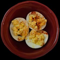 A picture of Dressed Eggs.