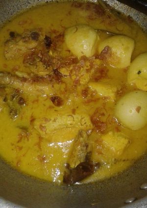 Foto resep Ayam tahu telur kuah santan