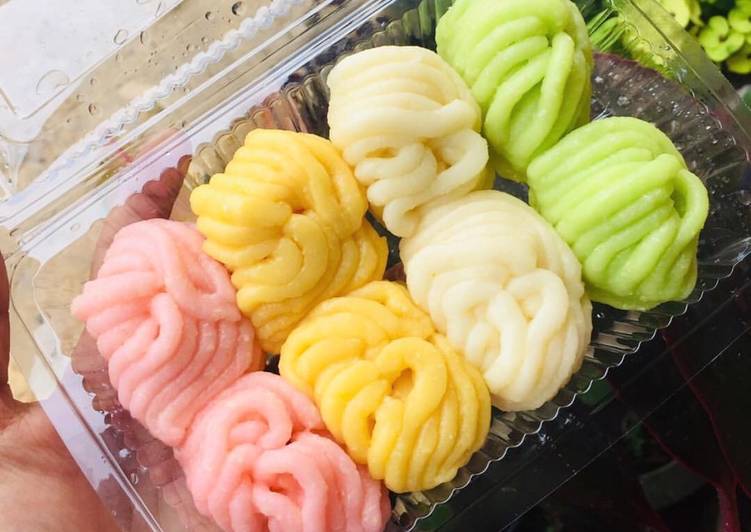 Cara Gampang Membuat Getuk rainbow, Menggugah Selera