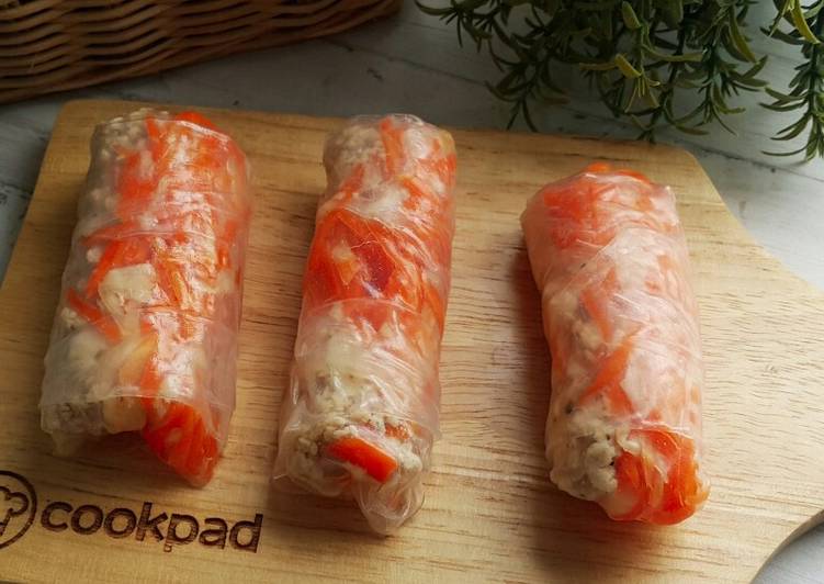 Cara Gampang Menyiapkan Chicken Vietnamese Spring Roll Anti Gagal