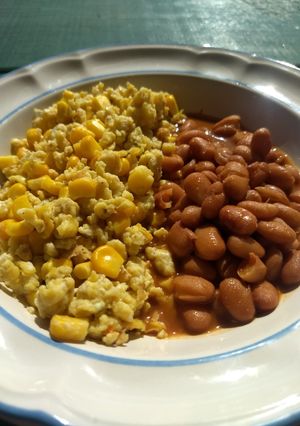 Una foto de Desayuno campamento